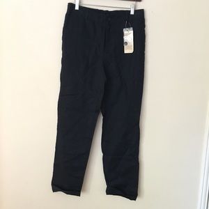 Muji French linen Trousers Navy blue